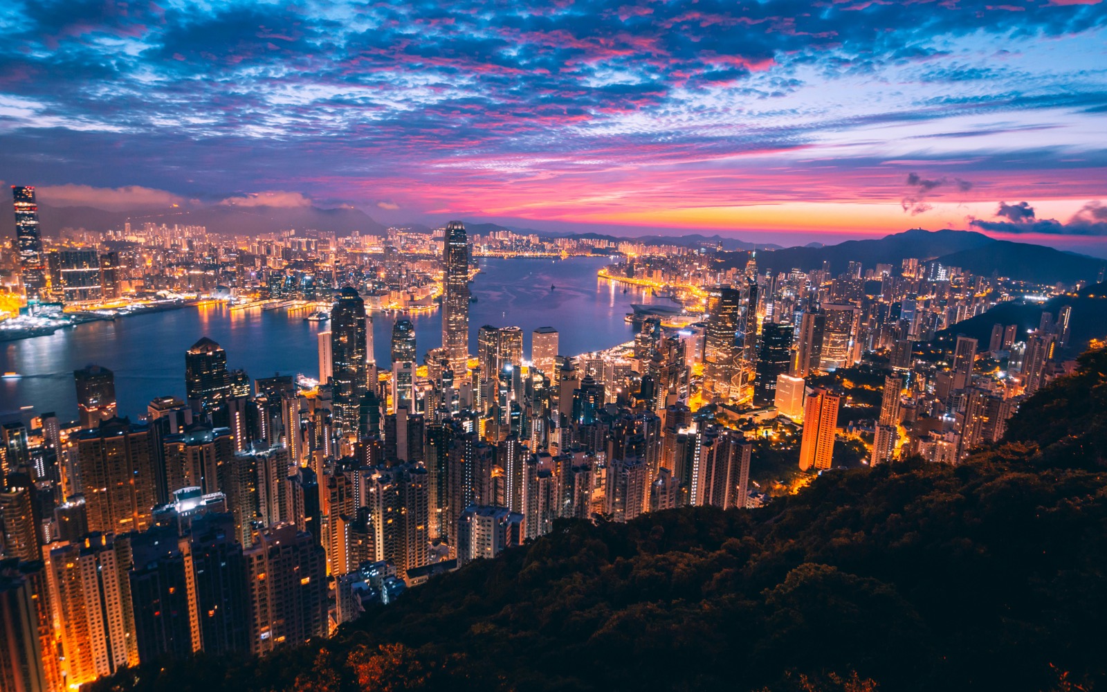 Hong Kong desde el Pico Victoria